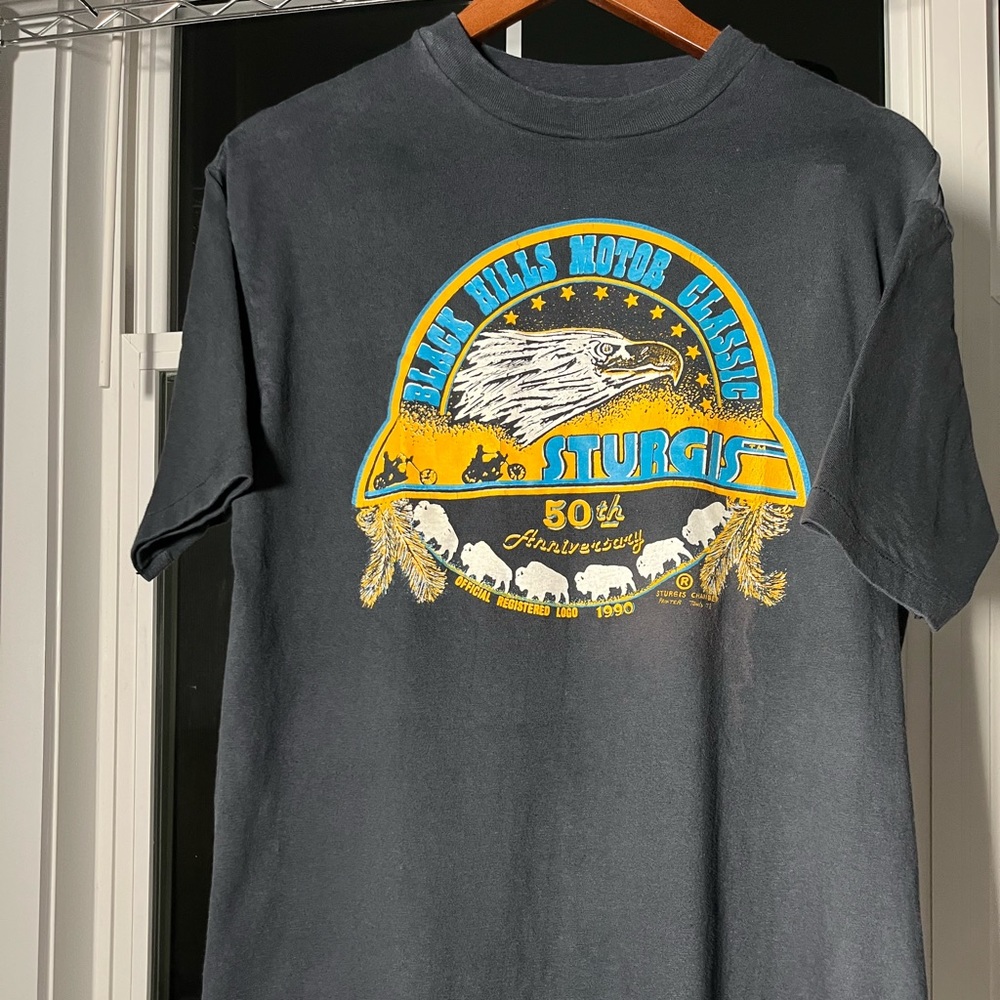 Men’s Size Large - 1990 Black Hills Motor Classic Sturgis 50th Anniversary